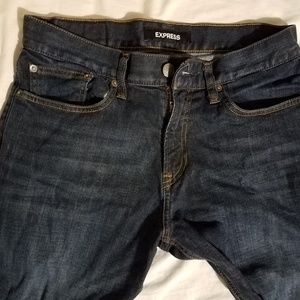 Dark blue Express stretch denim Jeans